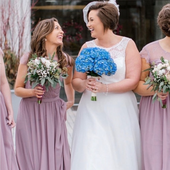 JJ’s House Dusty purple bridesmaid dress, size 4 - Picture 3 of 6